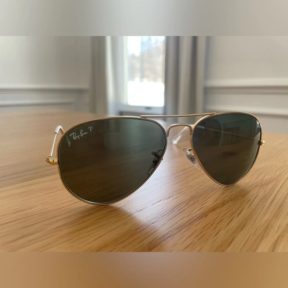 Rayban Aviator Large Metal Polished Arista Gold - Picture 6 of 9